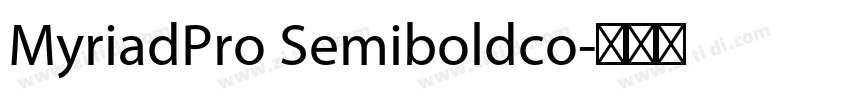 MyriadPro Semiboldco字体转换